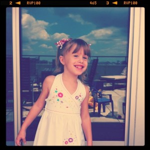 Lilly's first day of PreK 4