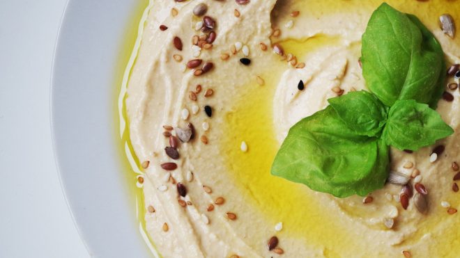 Creamy Rosemary White Bean Hummus